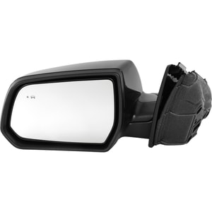 Power Mirror for GMC Acadia 2017-2019, Left Driver Side, Manual Folding, Heated, Paintable, with Blind Spot Glass, without Auto Dimming, Memory, and Signal Light, Replacement