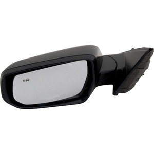 Power Mirror for Chevrolet Malibu 2016-2022, Left Driver, Manual Folding, Non-Heated, Paintable, with Blind Spot Detection, without Auto Dimming, Memory, and Signal Light, with Lane Change Assist, LS/RS Models, Replacement