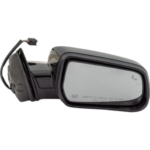 Power Heated Manual Folding Right Passenger Mirror for 2016-2017 Chevrolet Equinox/GMC Terrain, Paintable with Blind Spot Detection in Glass, without Auto Dimming, Memory, Signal Light, Replacement