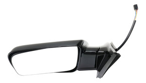 Mirror for Chevrolet C/K Full Size Pickup 1988-2002, Left Driver, Non-Towing, Power, Manual Folding, Non-Heated, Paintable, without Auto Dimming, Blind Spot Detection, Memory, and Signal Light, Standard Type, Replacement