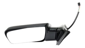 Mirror for Chevrolet C/K Full Size Pickup 1988-2002, Left Driver, Non-Towing, Power, Manual Folding, Non-Heated, Paintable, without Auto Dimming, Blind Spot Detection, Memory, and Signal Light, Standard Type, Replacement