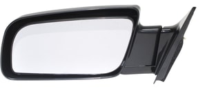 Manual Adjust Mirror for Chevrolet C/K Full Size Pick-up 1988-2002, Left Driver, Non-Towing, Manual Folding, Non-Heated, Paintable, No Auto Dimming, Blind Spot Detection, Memory, No Signal Light, Standard Type, Replacement