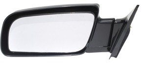 Manual Adjust Mirror for Chevrolet C/K Full Size Pick-up 1988-2002, Left Driver, Non-Towing, Manual Folding, Non-Heated, Paintable, No Auto Dimming, Blind Spot Detection, Memory, No Signal Light, Standard Type, Replacement