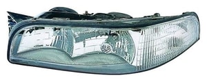 Left Driver Headlight Assembly for 1997 - 1999 Buick LeSabre, Front Headlight Assembly Replacement Housing/Lens/Cover, Without Cornering Light, Composite,  16525999, Replacement