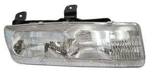 Right Passenger Headlight Assembly for 1991 - 1992 Saturn SL1 Sedan, Front Headlight Replacement Housing/Cover, includes Park/Signal Lights; Composite;  21110140, Replacement