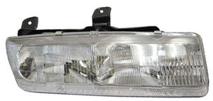 Right Passenger Headlight Assembly for 1991 - 1992 Saturn SL2 Sedan, Front Headlight Assembly Replacement Housing/Lens/Cover, Includes Park/Signal Lights, Composite,  21110140, Replacement