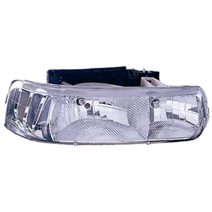 Headlight Performance Set for 1999 - 2006 Chevrolet Suburban 2500 by LKQ Platinum Plus, Suitable for Base, LS & Sport Utility Models 6.0L, 8.1L, with Clear & Lined Diamond Design Lens,  GM2505103, Replacement