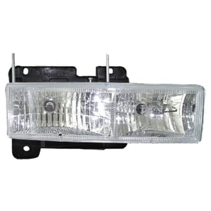 1988 - 2000 Chevrolet Tahoe Front Headlight Assembly Replacement Housing / Lens / Cover - (Brand: LKQ Platinum Plus) - (Limited 5.7L Sport Utility + Base 5.7L, 6.5L Sport Utility + Base 4.8L, 5.3L Sport Utility + LS 5.7L, 6.5L Sport Utility + LS 5.7L Sport Utility + LS 4.8L, 5.3L Sport Utility + LT 5.7L, 6.5L Sport Utility + LT 5.7L Sport Utility + LT 4.8L, 5.3L Sport Utility + Z71 5.7L Sport Utility)