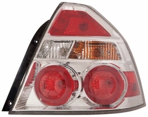 Tail Light Assembly for Chevrolet Aveo 2009-2011, Left Driver, CAPA-Certified, Replacement