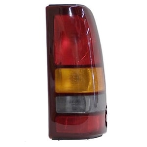 Right Passenger Tail Light Assembly for 1999 - 2002 Chevrolet Silverado 1500, Late Design Rear Lens/Cover Replacement, Fleetside,  15198460, Sockets Differ from Early Design