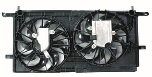 Radiator Cooling Fan Assembly for 2001 - 2007 Buick Rendezvous, Standard Duty Cooling, Motor/Blade/Shroud, Dual Fan Assembly, 3.4L V6 + 3.5L V6,  10427838-PFM, Replacement