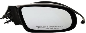 Power Mirror for Chevrolet Caprice 1995-1996, Right Passenger Side, Manual Folding, Heated, Paintable, Replacement