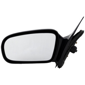 Manual Remote Mirror for Chevrolet Cavalier/Pontiac Sunfire 1995-2005, Left Driver, Non-Folding, Non-Heated, Paintable, without Auto Dimming, Blind Spot Detection, Memory, and Signal Light, Coupe, Replacement

