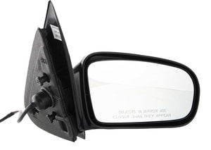 Power Mirror for Chevrolet Cavalier/Pontiac Sunfire Sedans 1995-2005, Right Passenger, Manual Folding, Non-Heated, Paintable, Replacement