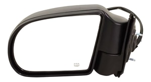 Power Heated Mirror for Chevrolet S10 Pickup (1999-2004) / Blazer (1999-2005), Left Driver, Manual Folding, Textured, Replacement