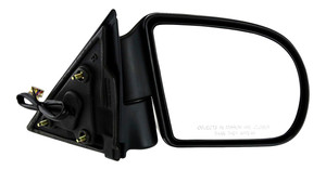 Power Mirror for Chevrolet S10 Pickup 1999-2004/Blazer 1999-2005, Right Passenger, Heated, Manual Folding, Textured, Replacement