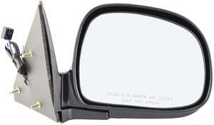 Power Mirror for Chevrolet Blazer (1998-1998)/GMC Jimmy (1999-2000), Right Passenger Side, Manual Folding, Non-Heated, Paintable, without Auto Dimming, Blind Spot Detection, Memory, and Signal Light, Replacement