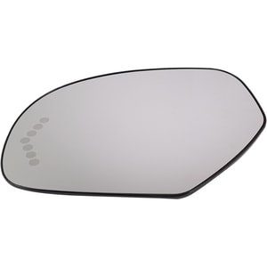 Heated Mirror Glass with Backing Plate and Signal Light for Chevrolet Silverado/Sierra 2500 HD/3500 HD/Suburban/Yukon, 2007-2014, Left Driver, Without Auto Dimming and BSD, Replacement
