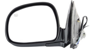 Power Mirror for Chevrolet S10 Pickup/Blazer (1998-1998), Left Driver, Manual Folding, Heated, Paintable, Replacement