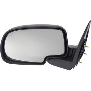 Manual Adjust Mirror for Chevrolet Silverado/GMC Sierra 1999-2006, Left Driver Side, Non-Towing, Manual Folding, Non-Heated, Chrome, Includes 2007 Classic, Replacement
