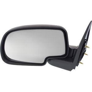 Manual Adjust Mirror for Chevrolet Silverado/GMC Sierra 1999-2006, Left Driver Side, Non-Towing, Manual Folding, Non-Heated, Chrome, Includes 2007 Classic, Replacement
