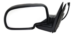 Mirror for Silverado/Sierra 1999-2002, Left Driver, Non-Towing, Power, Manual Folding, Non-Heated, Chrome, Replacement