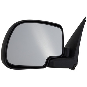 Manual Adjust Mirror for Chevrolet Silverado/GMC Sierra 1999-2006, Left Driver, Non-Towing, Manual Folding, Non-Heated, Textured, Includes 2007 Classic, Replacement