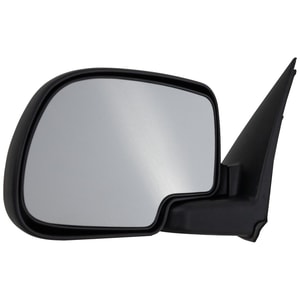 Manual Adjust Mirror for Chevrolet Silverado/GMC Sierra 1999-2006, Left Driver, Non-Towing, Manual Folding, Non-Heated, Textured, Includes 2007 Classic, Replacement