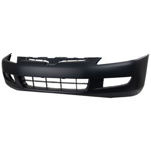 Front Bumper Cover for Honda Accord 2003-2005, Primed (Ready to Paint), with Fog Light Holes, 6 Cylinder, Manual Transmission, 6 Speed, Coupe, Replacement