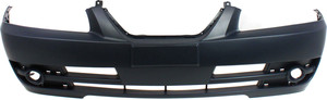Front Bumper Cover for Hyundai Elantra 2004-2006 Sedan, Primed (Ready to Paint), Without Fog Light Holes, Replacement