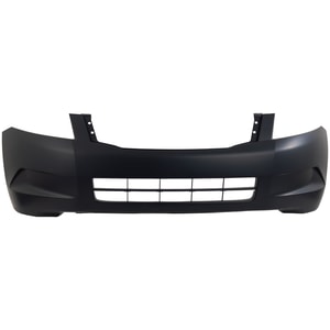 Front Bumper Cover for 2008-2010 Honda Accord, Primed (Ready to Paint), Without Fog Light Holes, 4 Cylinder, Sedan, Replacement