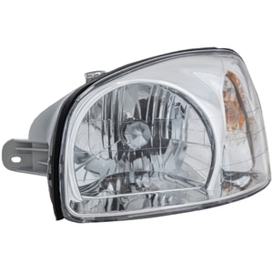 Headlight Assembly for Hyundai SANTA FE 2001-2003, Left Driver, Halogen, To March 3, 2003, Replacement