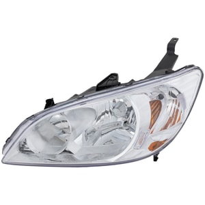 Headlight for Honda Civic 2004-2005, Left Driver Side, Lens and Housing, Halogen Light, Compatible with Coupe/Sedan Models, Replacement