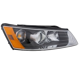 Headlight Assembly for Hyundai Sonata 2006-2008, Right Passenger Side, Halogen, Replacement