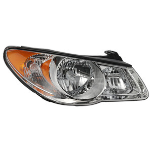 Headlight Assembly for Hyundai Elantra 2007-2009, Right Passenger Side, Halogen, Sedan, Replacement