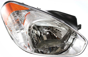 Headlight Assembly for Hyundai Accent Sedan 2006, Right Passenger, Halogen, Replacement