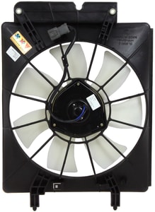 A/C Fan Shroud Assembly for Honda CR-V 2002-2006, Element 2003-2006, Right Passenger Side, Replacement