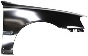 Front Fender for Hyundai Accent 2000-2002, Right Passenger Side, Primed (Ready to Paint), with Body Side Molding Holes, Replacement