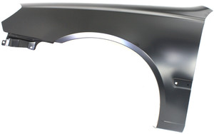 Front Fender for Hyundai Accent 2003-2006, Left Driver, Primed (Ready to Paint), Suitable for Hatchback/Sedan, No Rocker Panel Molding Holes, Replacement