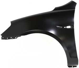 Front Fender for Hyundai Accent 2006-2011, Left Driver, Primed (Ready to Paint), Steel, with Side Light Hole, Hatchback 2007-2011/Sedan, Replacement