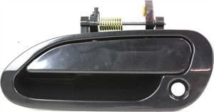 Exterior Front Door Handle for Honda Accord 1998-2002, Left Driver, Smooth Black with Keyhole, Sedan, Suitable for Japan/USA Built, Replacement