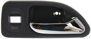 Chrome Gray Rear Interior Door Handle for 1994-1997 Honda Accord, Right Passenger Side, Fits Sedan/Wagon, Replacement
