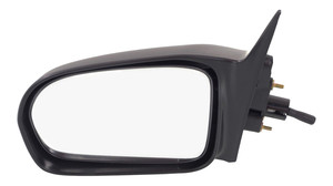 Manual Remote Mirror for 2001-2005 Honda Civic, Left Driver, Non-Folding, Non-Heated, Paintable, without Auto Dimming, Blind Spot Detection, Memory, and Signal Light, Sedan, Replacement