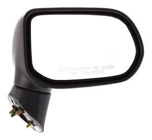 Manual Adjust Mirror for Honda Civic 2006-2011 Sedan, Right Passenger Side, Manual Folding, Non-Heated, Textured Finish, Excludes Hybrid, Compatible with Japan/USA Built Vehicle, Replacement