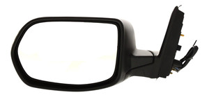Power Mirror for Honda CR-V 2007-2011, Left Driver, Manual Folding, Heated, Textured, without Auto Dimming, Blind Spot Detection, Memory, and Signal Light, Replacement