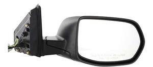 Power Mirror for Honda CR-V 2007-2011 Right Passenger, Manual Folding, Heated, Textured, Without Auto Dimming, Blind Spot Detection, Memory, and Signal Light, Replacement