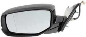 Power Mirror for Honda Accord 2013-2017, Left Driver, Manual Folding, Heated, Paintable, with In-housing Signal Light, without Auto Dimming, Blind Spot Detection, and Memory, Replacement