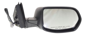 Power Mirror for Honda CR-V 2007-2011 Right Passenger, Manual Folding, Heated, Textured, without Auto Dimming, Blind Spot Detection, Memory, and Signal Light, Replacement