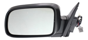 Power Left Driver Mirror for Honda CR-V 2002-2006, Manual Folding, Heated, Textured, without Auto Dimming, Blind Spot Detection, Memory, and Signal Light, Replacement