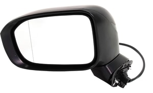 Power Mirror for Honda Civic 2014-2015, Left Driver, Manual Folding, Non-Heated, Paintable, w/o Auto Dimming, Blind Spot Detection, Memory, and Signal Light, Replacement